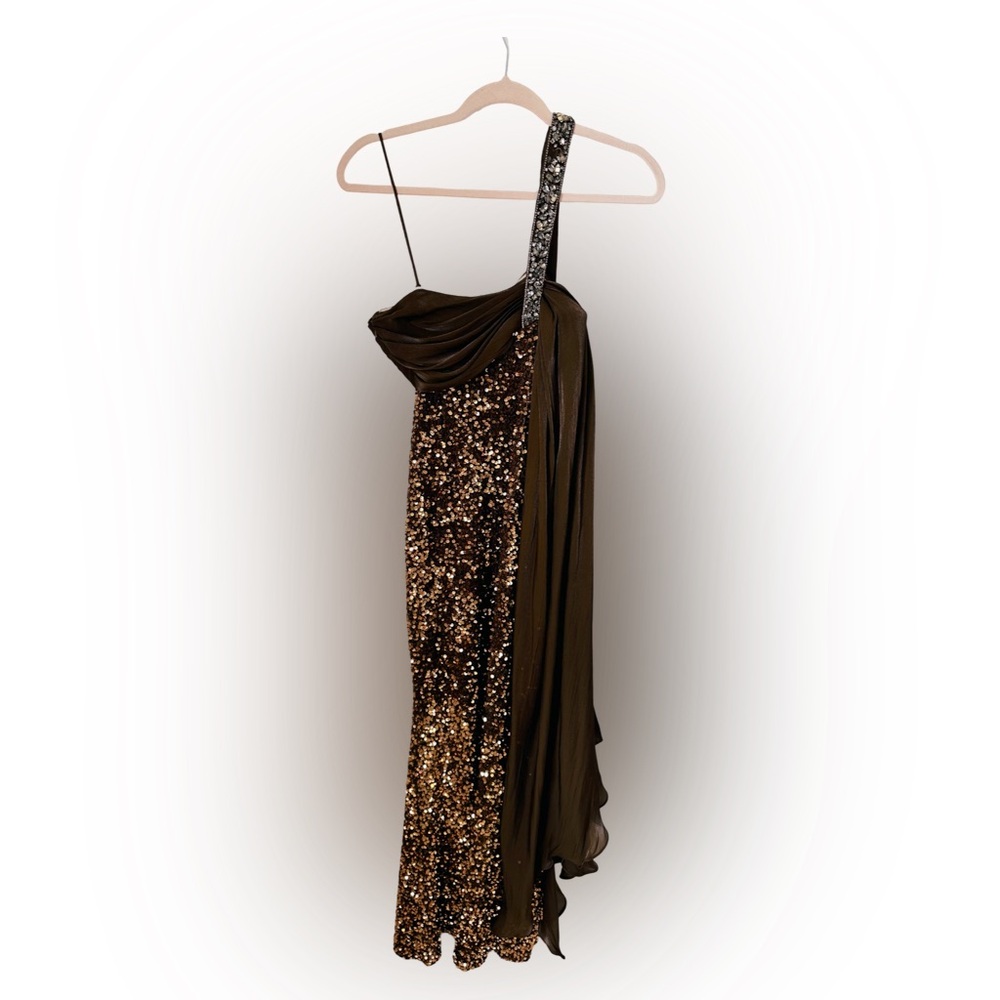 Badgley Mischka sequin gown